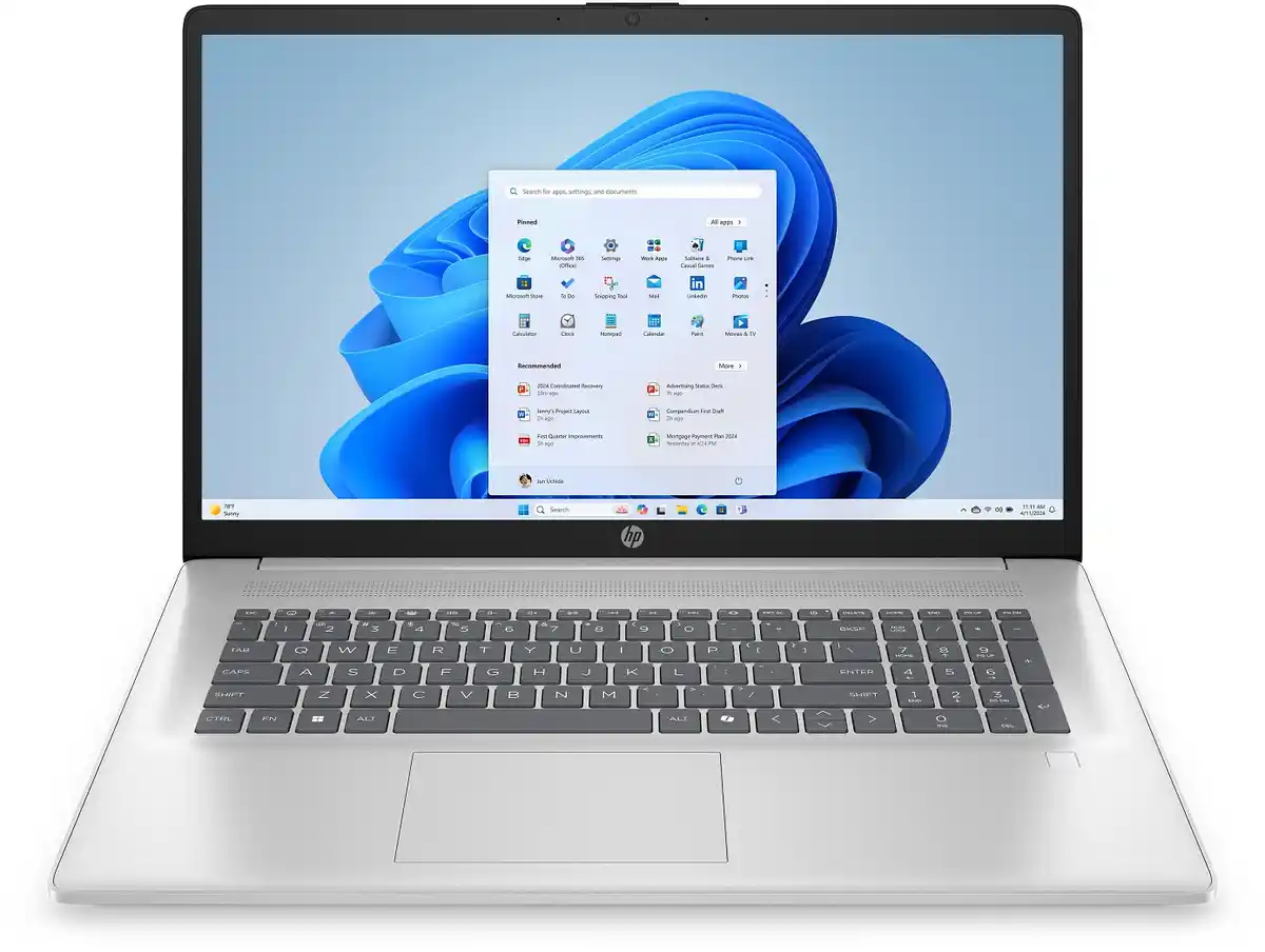 Bild 1 von 17-cp2561ng (C94HREA) 43,9 cm (17,3") Notebook natursilber, 8 GB RAM, 512 GB SSD, AMD Ryzen 5 Prozessor, Windows 11, Full HD Display