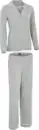 Bild 1 von IDEENWELT Damen-Pyjama hellgrau-meliert Gr. S