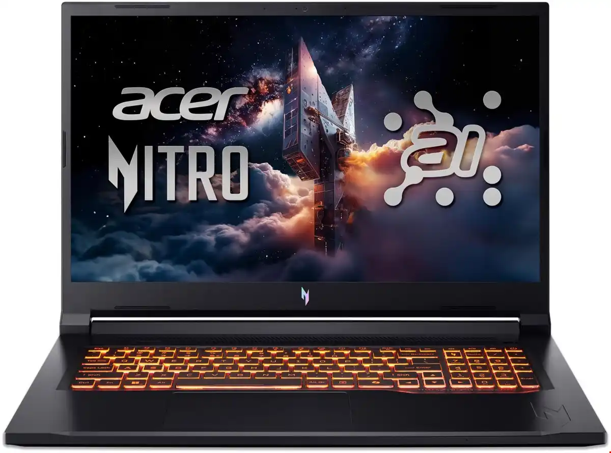 Bild 1 von Nitro V 17 AI (ANV17-41-R0D6) 43,94 cm (17,3") Gaming Notebook obsidian black, 16 GB RAM, 512 GB SSD, Windows 11, Full HD Display