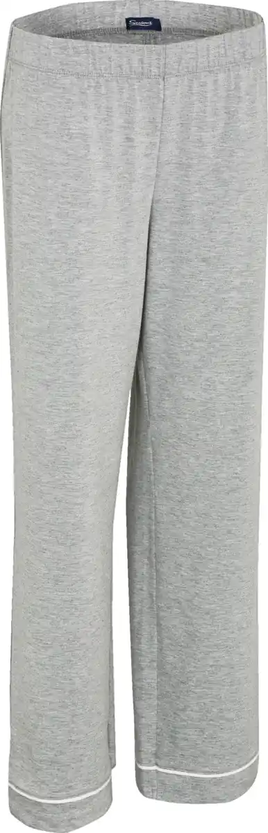 Bild 2 von IDEENWELT Damen-Pyjama hellgrau-meliert Gr. S