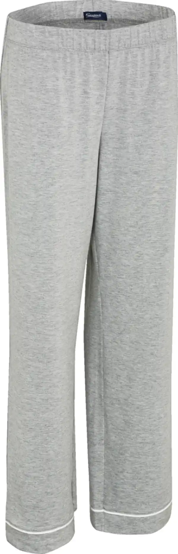 Bild 2 von IDEENWELT Damen-Pyjama hellgrau-meliert Gr. S