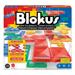 Mattel Games Blokus, Gesellschaftsspiel, Strategiespiel, Kinderspiel, 1 Stk