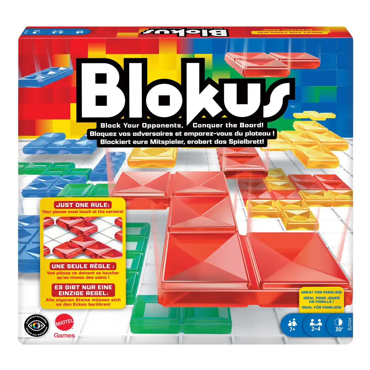 Bild 1 von Mattel Games Blokus, Gesellschaftsspiel, Strategiespiel, Kinderspiel, 1 Stk