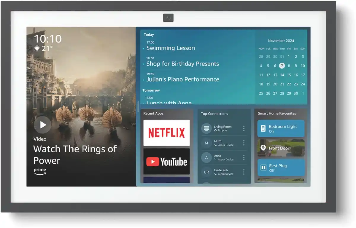 Bild 1 von Echo Show 15 (2. Gen) Smart-Display weiß