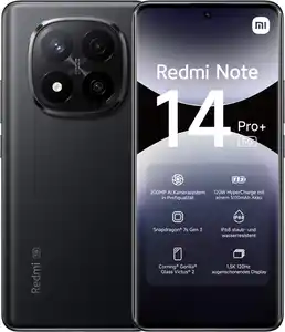 Redmi Note 14 Pro+ 5G (8GB+256GB) Smartphone midnight black