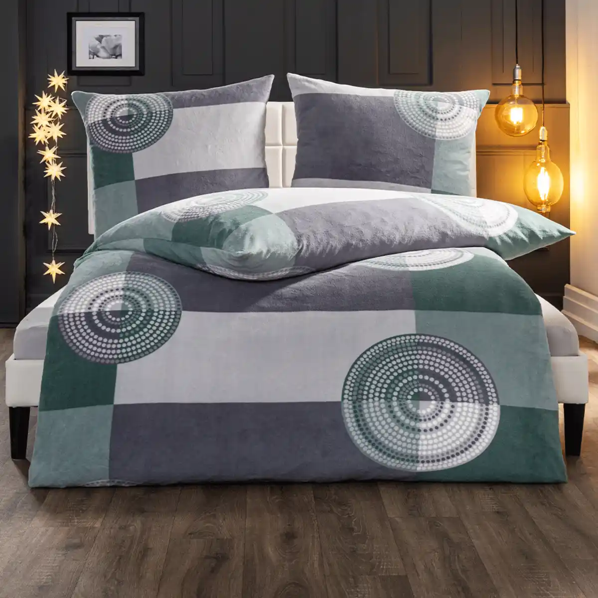 Bild 1 von Coral-Fleece-Bettwäsche ca. 80 x 80 + ca. 135 x 200 cm