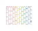 Bild 1 von Wandkalender A1 Rainbow