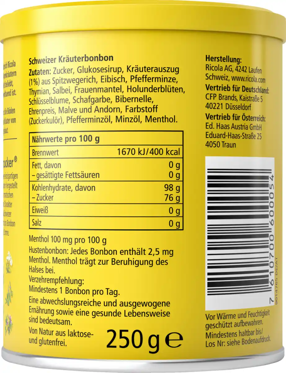 Bild 2 von Ricola Kräuterzucker Bonbons 250g, 250 g