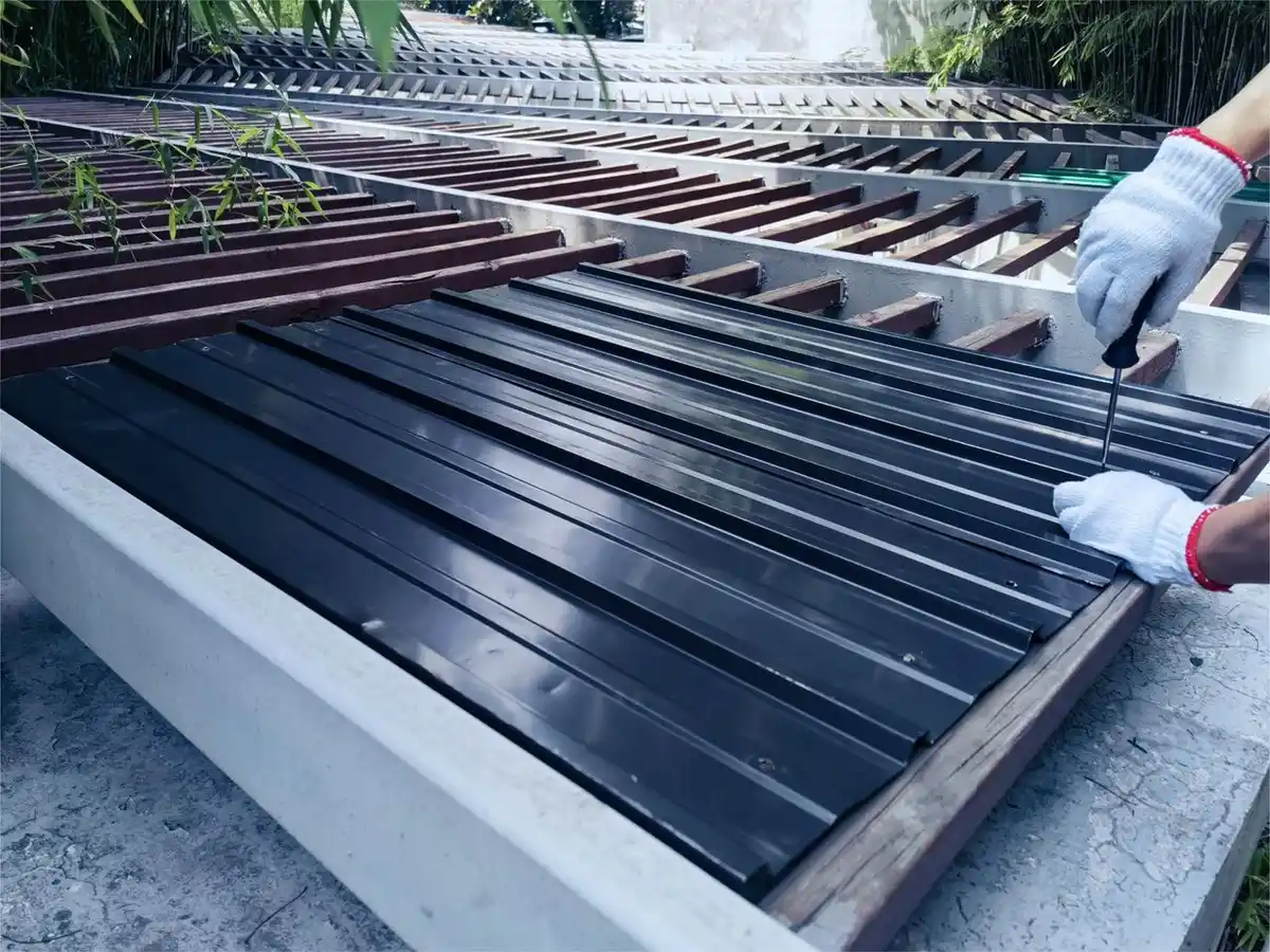 Bild 1 von Profil-/Trapezblech - 12er-Set, ca. 117 cm x 57 cm - Anthrazit