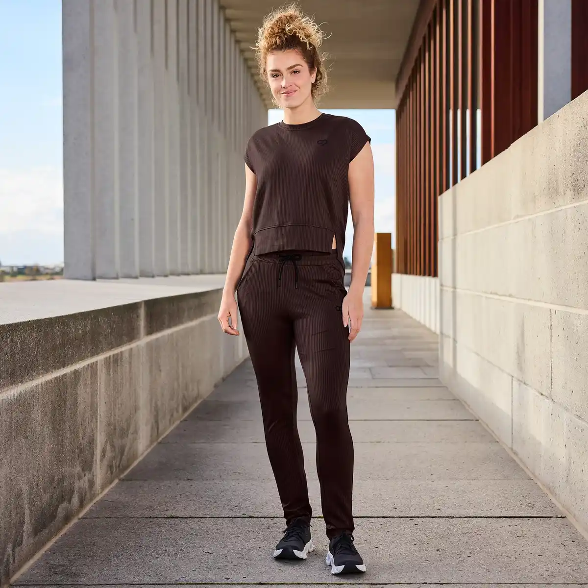 Bild 1 von Damen-Jogginghose mit Ottoman-Struktur