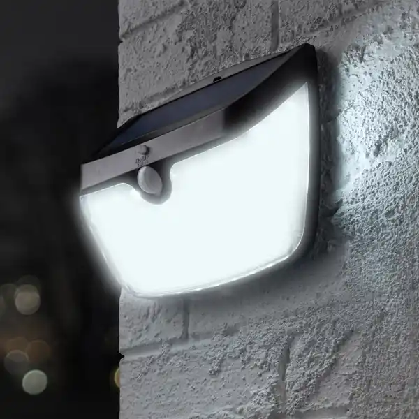 Bild 2 von LED-Solar-Sicherheitslicht Schwarz