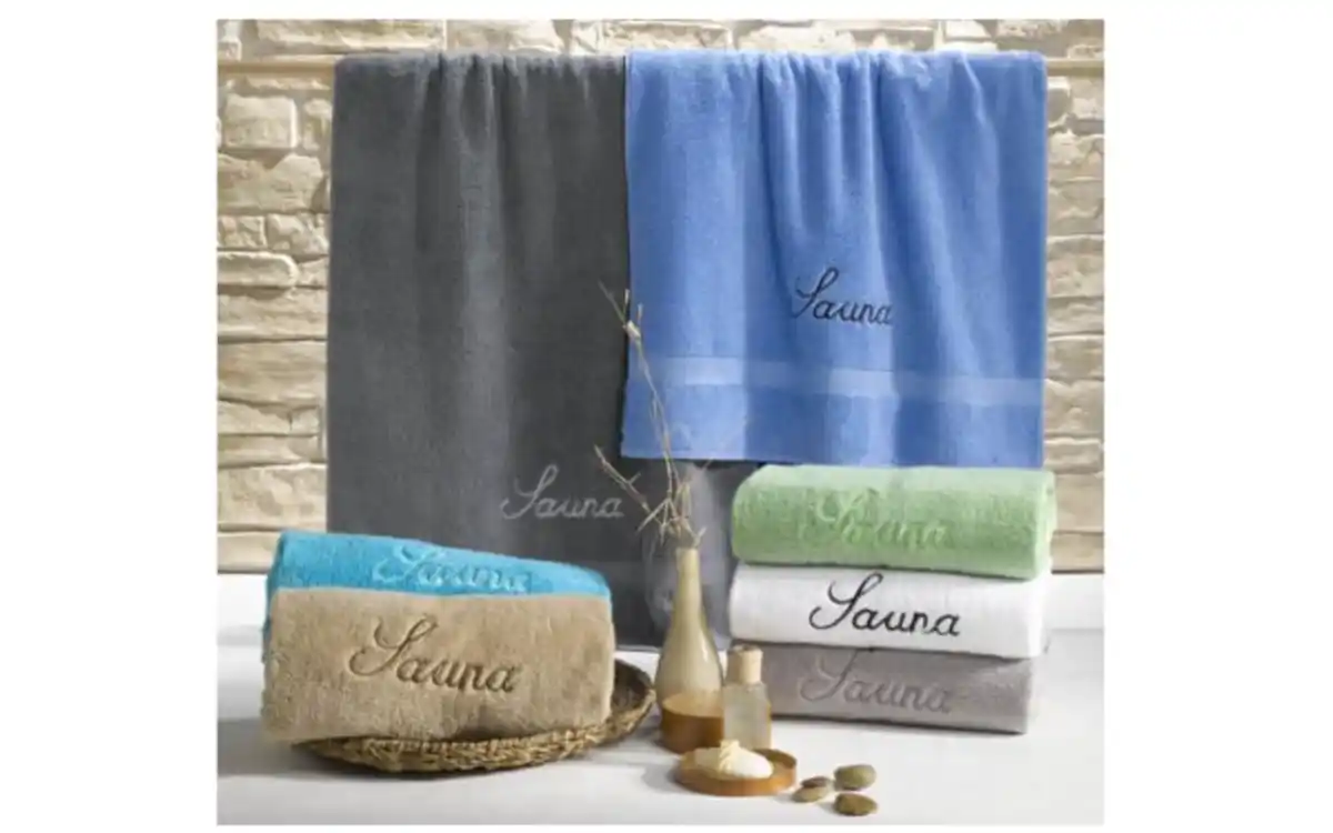 Bild 3 von Saunatuch, weiß, 70 x 200 cm