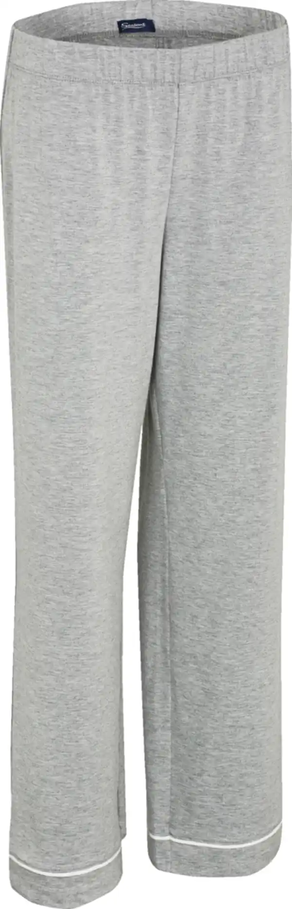 Bild 3 von IDEENWELT Damen-Pyjama hellgrau-meliert Gr. S