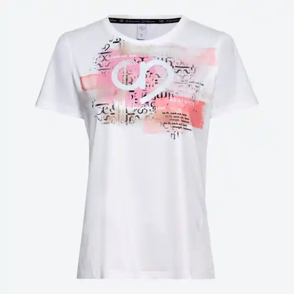 Bild 2 von Damen-Funktions-T-Shirt mit Frontaufdruck