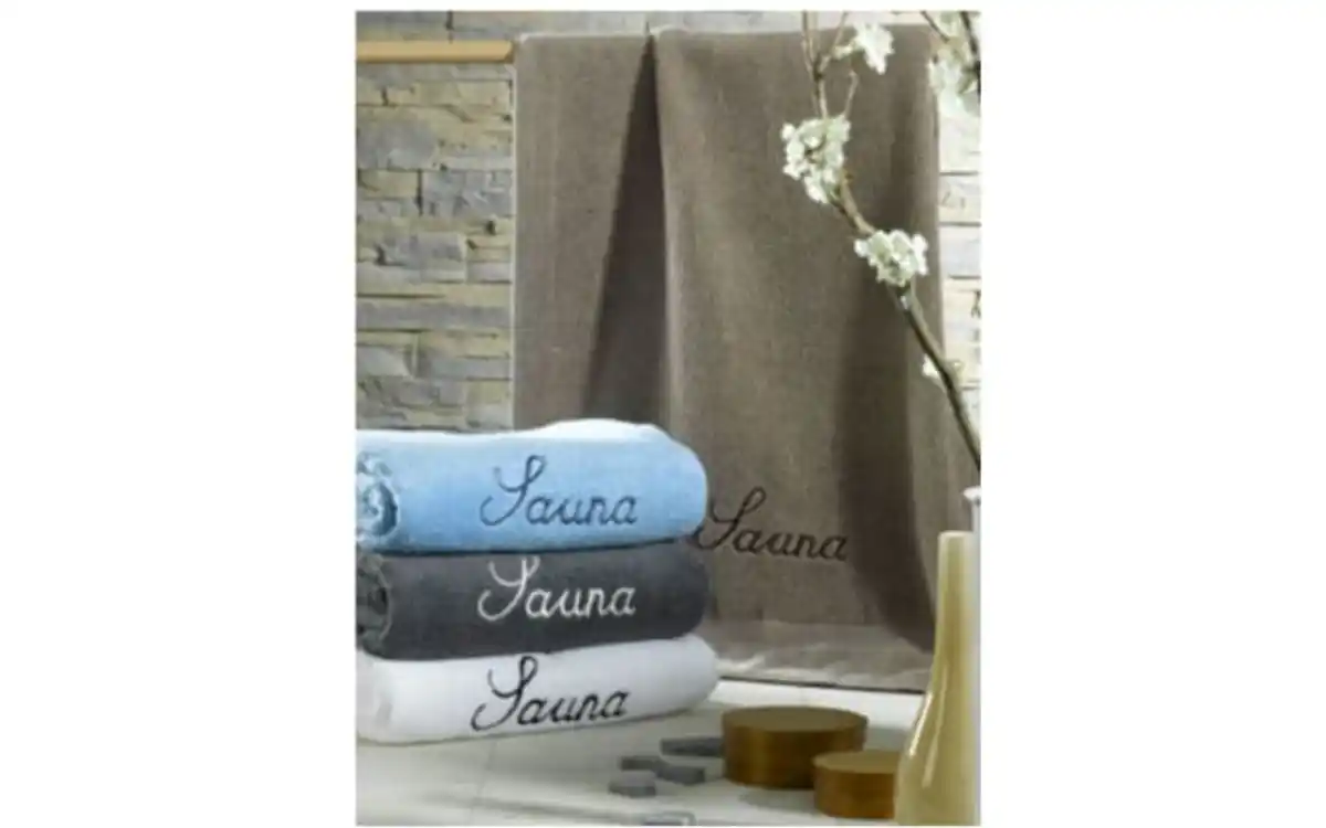 Bild 2 von Saunatuch, weiß, 70 x 200 cm