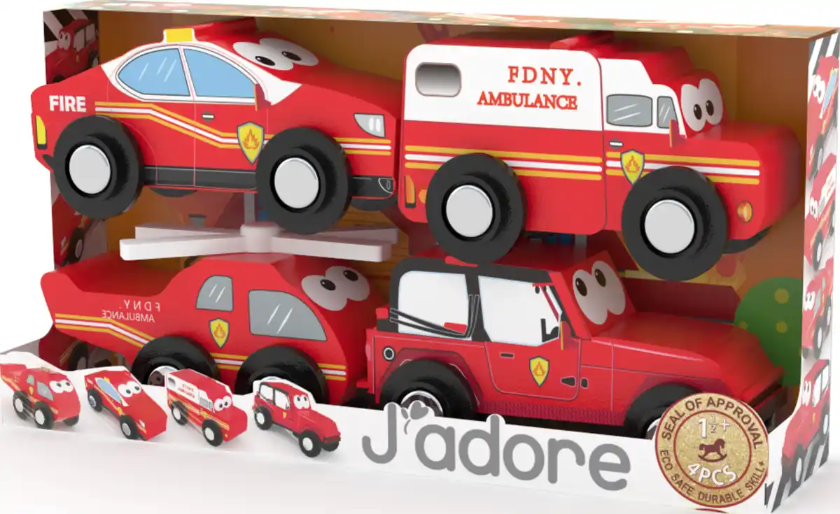 Bild 1 von Hape J’adore 4er Set Autos