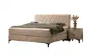 Bild 4 von Mondo - Boxspringbett Barell, perlgold, 180 x 200 cm, Härtegrad 3 und 4, inkl. Premium Topper