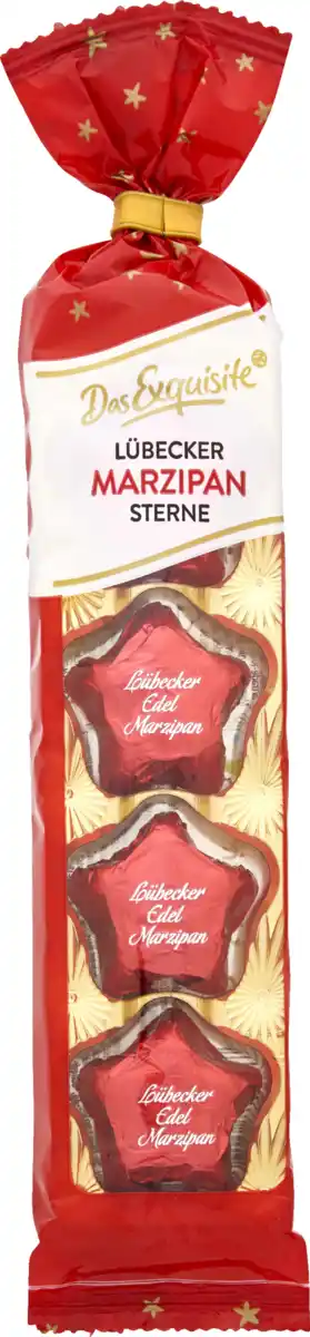 Bild 1 von Das Exquisite Lübecker Edelmarzipan Sterne, 50 g