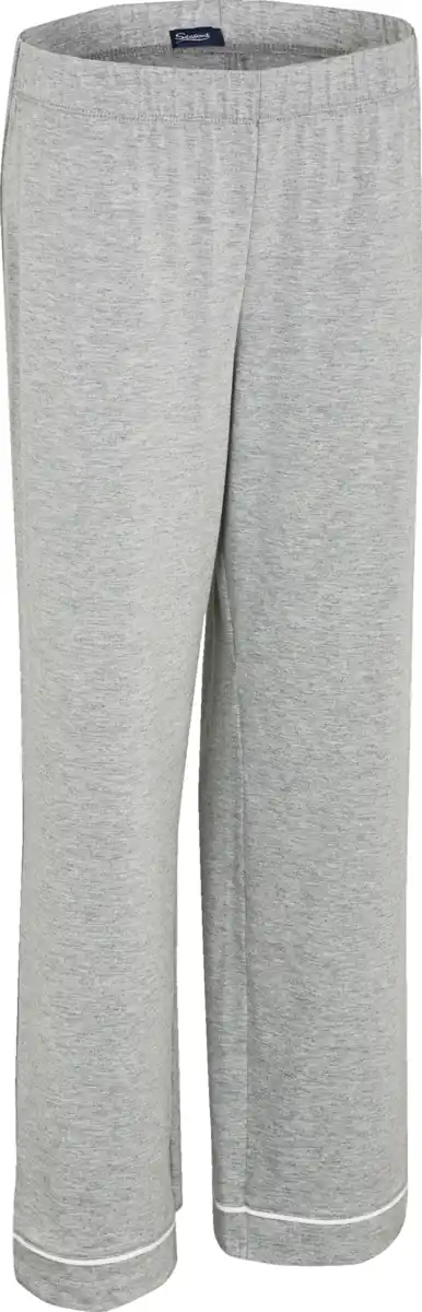 Bild 3 von IDEENWELT Damen-Pyjama hellgrau-meliert Gr. M