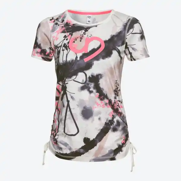 Bild 2 von Damen-Funktions-T-Shirt mit seitlichen Bindebändern