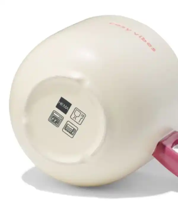 Bild 3 von Becher, 480 ml, Keramik mit herzförmigem Henkel, creme