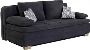 Jockenhöfer Gruppe Schlafsofa Lincoln, mit Bettfunktion und Bettkasten, als Dauerschläfer geeignet, Blau