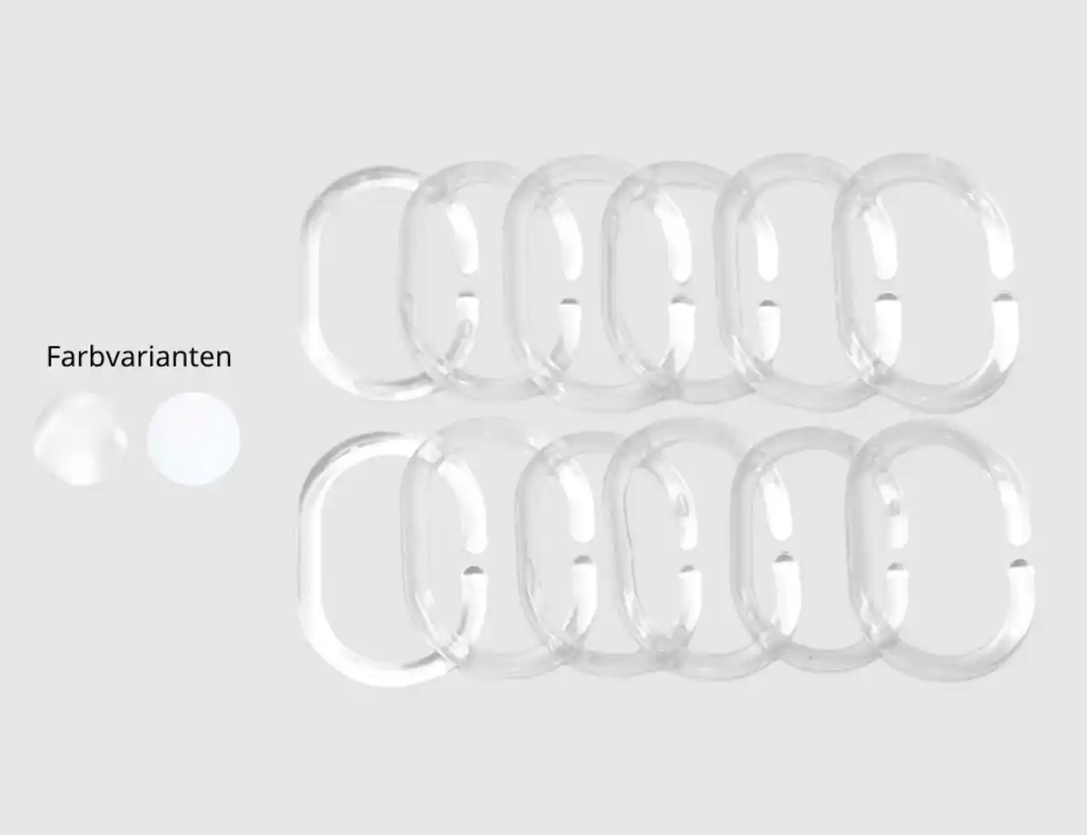 Bild 1 von Duschvorhangringe