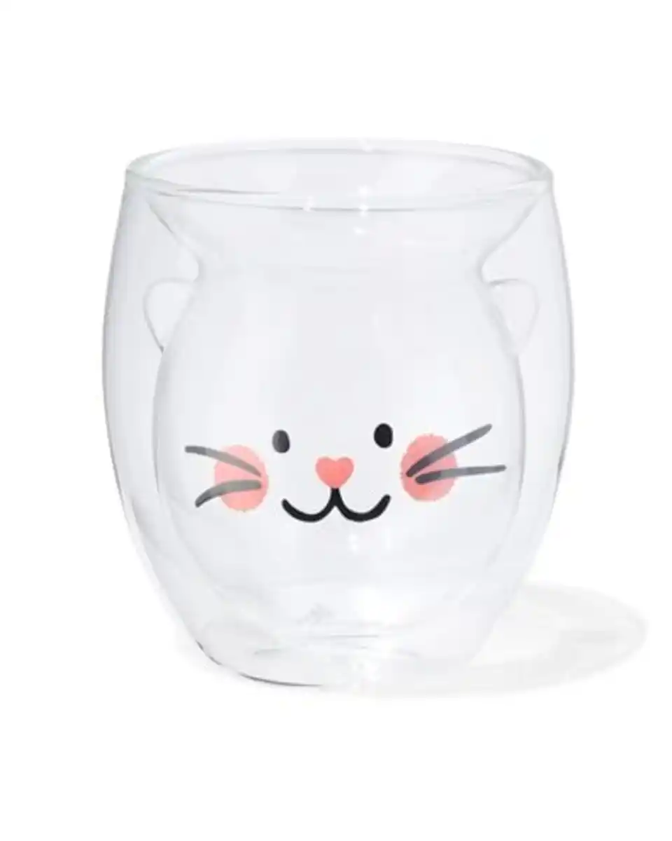 Bild 1 von Doppelwandiges Glas 250 ml, Katze