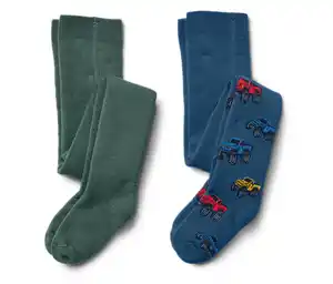 2 Paar Kinder-Thermostrumpfhosen, Trucks