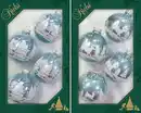 Bild 1 von Krebs Glas Lauscha Weihnachtsbaumkugel Winterwald, Weihnachtsdeko, Christbaumschmuck, Christbaumkugeln Glas (8 St), Blau|grau