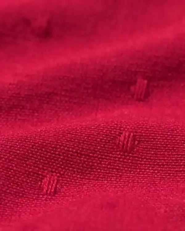 Bild 2 von Tischdecke, 140 × 240 cm, Jacquardmuster mit Punkten, rot