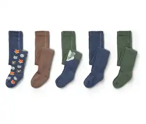 5 Paar Kinder-Strumpfhosen, Waldtiere