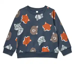 Kinder-Sweatshirt mit angerauter Innenseite, blau