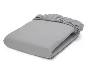 Edelflanell-Spannbettlaken, grau, Normalgröße