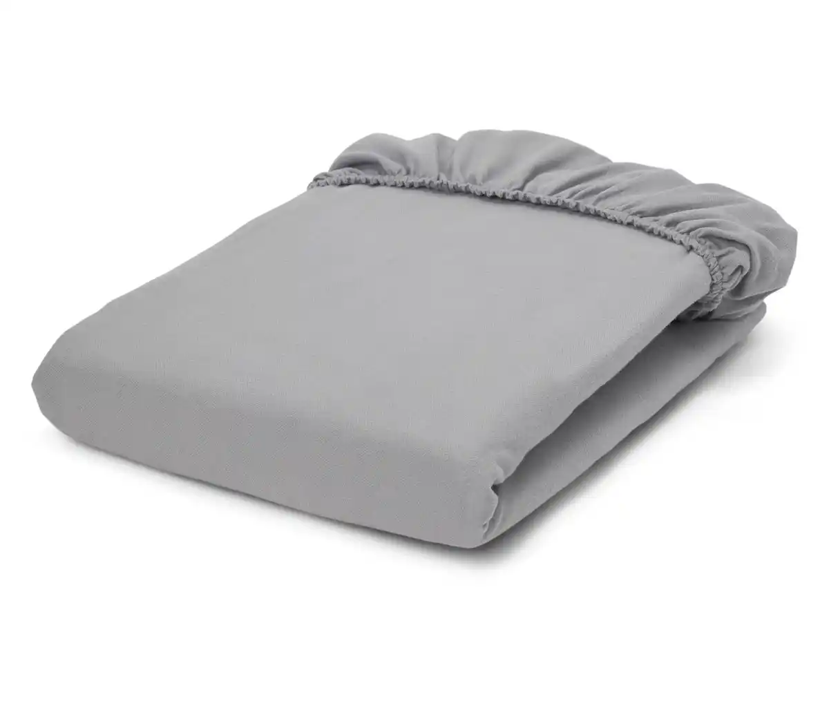 Bild 1 von Edelflanell-Spannbettlaken, grau, Normalgröße