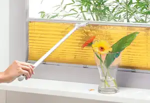 Sunlines Bedienstab, Plissees, Silberfarben