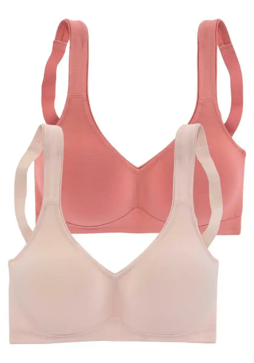 Bild 1 von petite fleur Bügelloser BH (Packung, 2 Stück) aus weicher Baumwolle, Basic Dessous