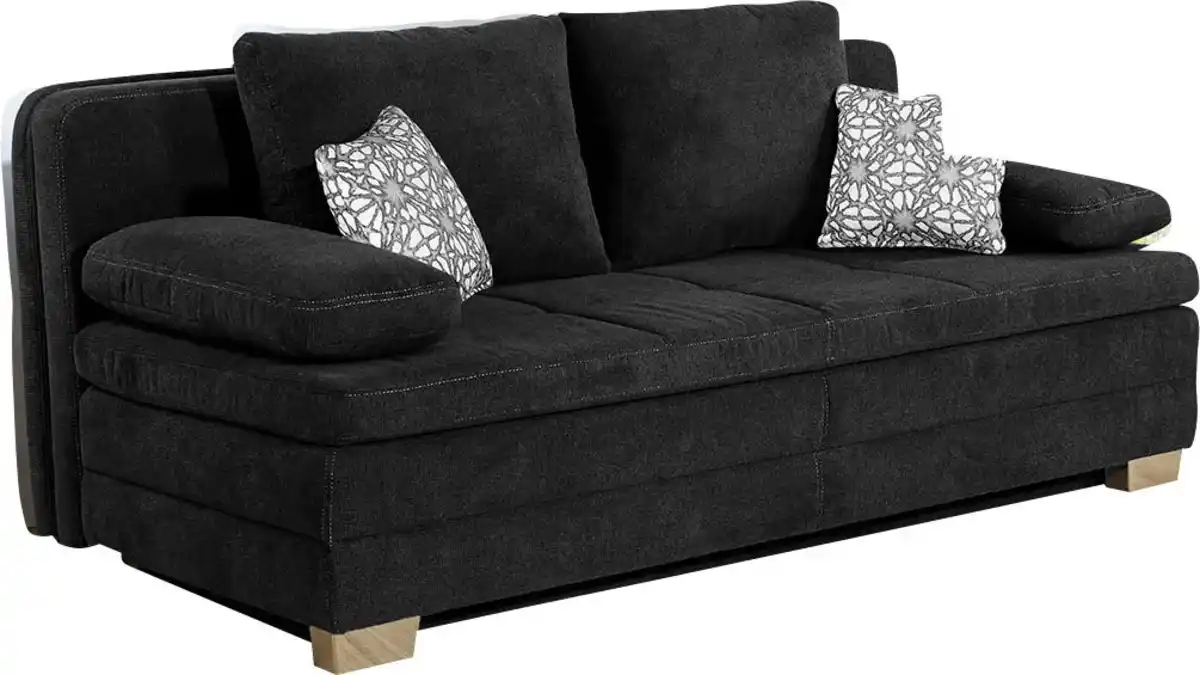 Bild 1 von Jockenhöfer Gruppe Schlafsofa Lincoln, mit Bettfunktion und Bettkasten, als Dauerschläfer geeignet, Grau