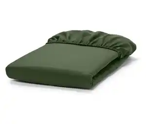 Microfaser-Spannbettlaken, grün, Normalgröße