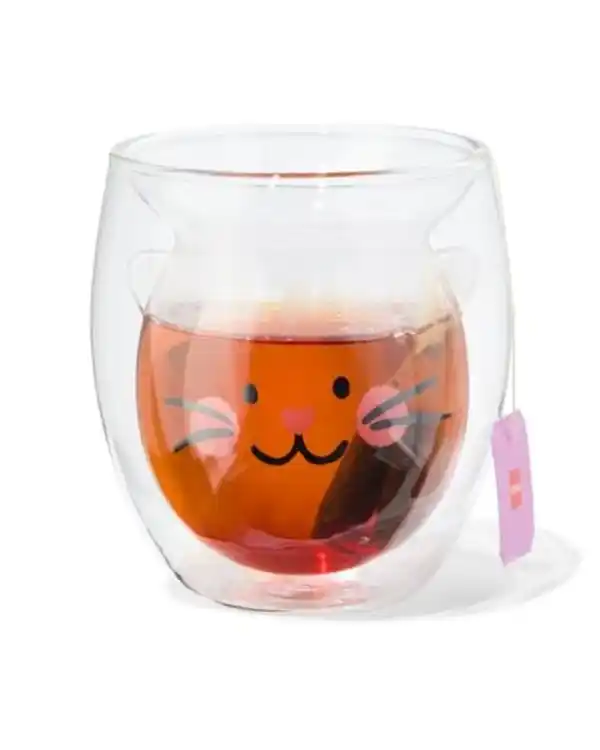 Bild 3 von Doppelwandiges Glas 250 ml, Katze