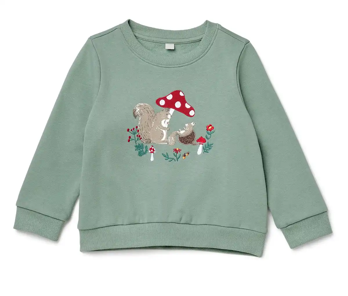 Bild 1 von Kinder-Sweatshirt mit angerauter Innenseite, grün
