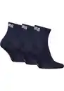 Bild 1 von PUMA Kurzsocken PUMA UNISEX QUARTER PLAIN 3P (3-Paar, 3 Paar) Atmungsaktiv, Rippenbündchen, weiche Baumwollmischung, Blau