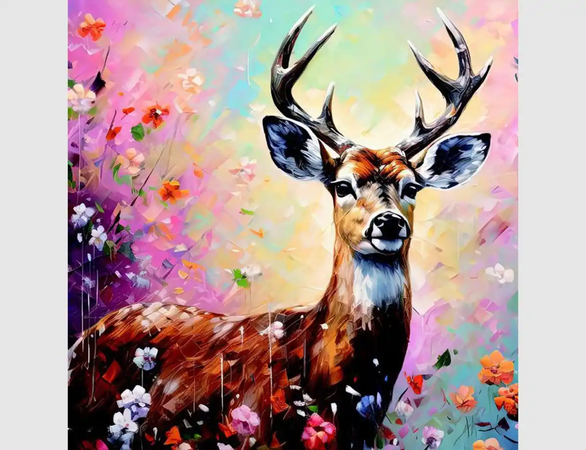 Bild 1 von Bild Farbenfoher Hirsch