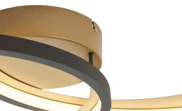 Bild 4 von Trio LED-Deckenleuchte, schwarz/ gold ´groß´