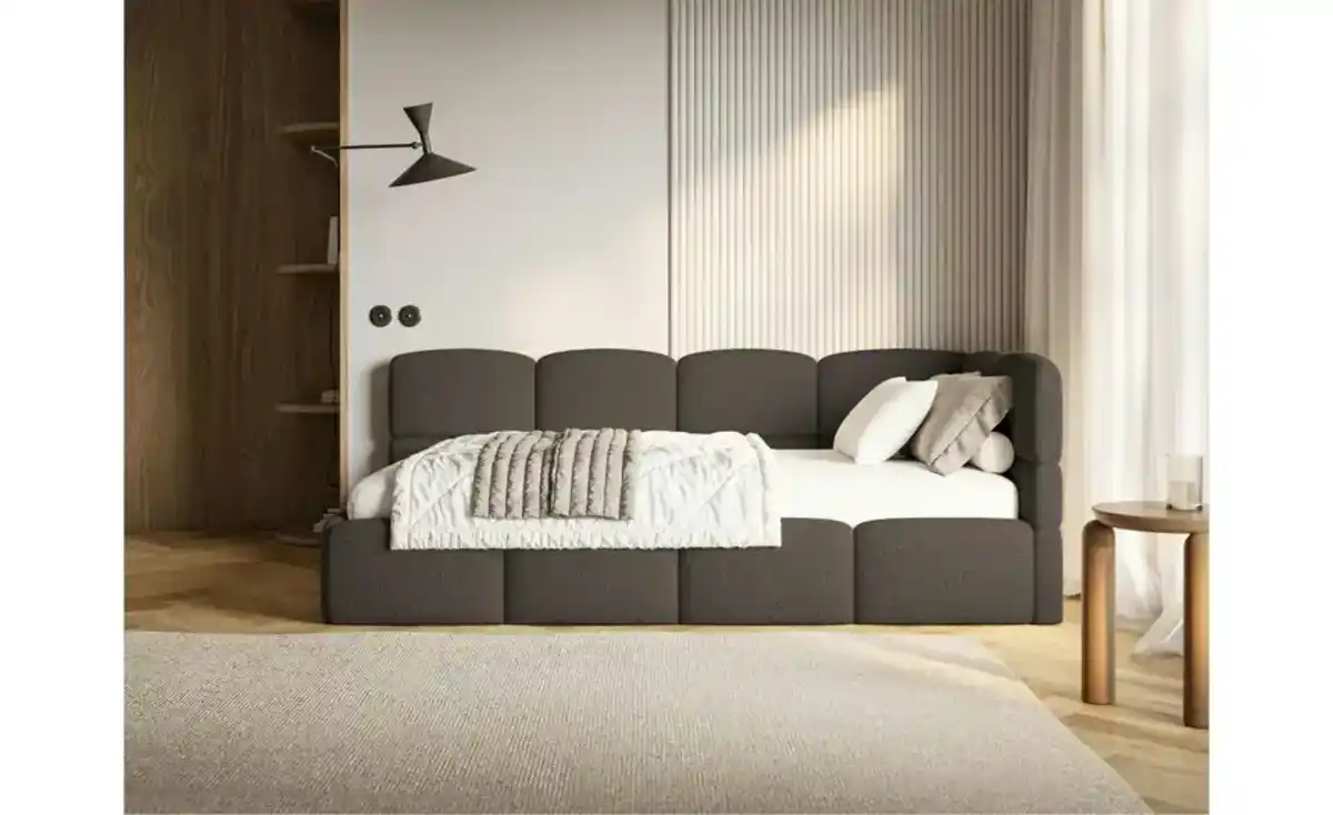 Bild 1 von Selsey Polsterliege mit Matratze und Bettkasten Cloudy