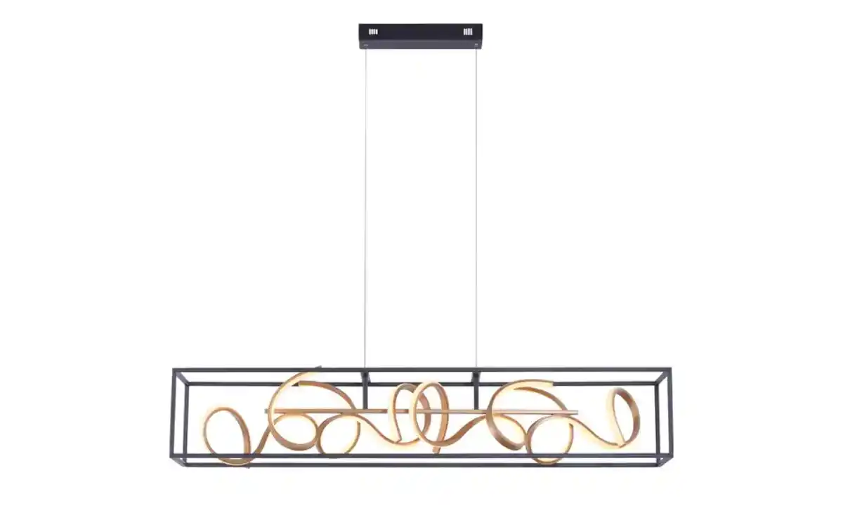 Bild 4 von Paul Neuhaus LED-Pendelleuchte, schwarz/goldfarben Selina