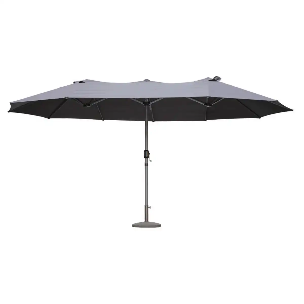 Bild 1 von Gardenson Sonnenschirm, Anthrazit, Grau, Kunststoff, 265x250x450 cm, höhenverstellbar, regenabweisend, stabile Strebegelenke, UV-beständig, wetterbeständig, mit Belüftung, geeignet für Balkon, S
