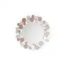 Bild 1 von Kayoom Wandspiegel, Rosa, Silber, Metall, Glas, rund, 80x80x3 cm, Spiegel, Wandspiegel