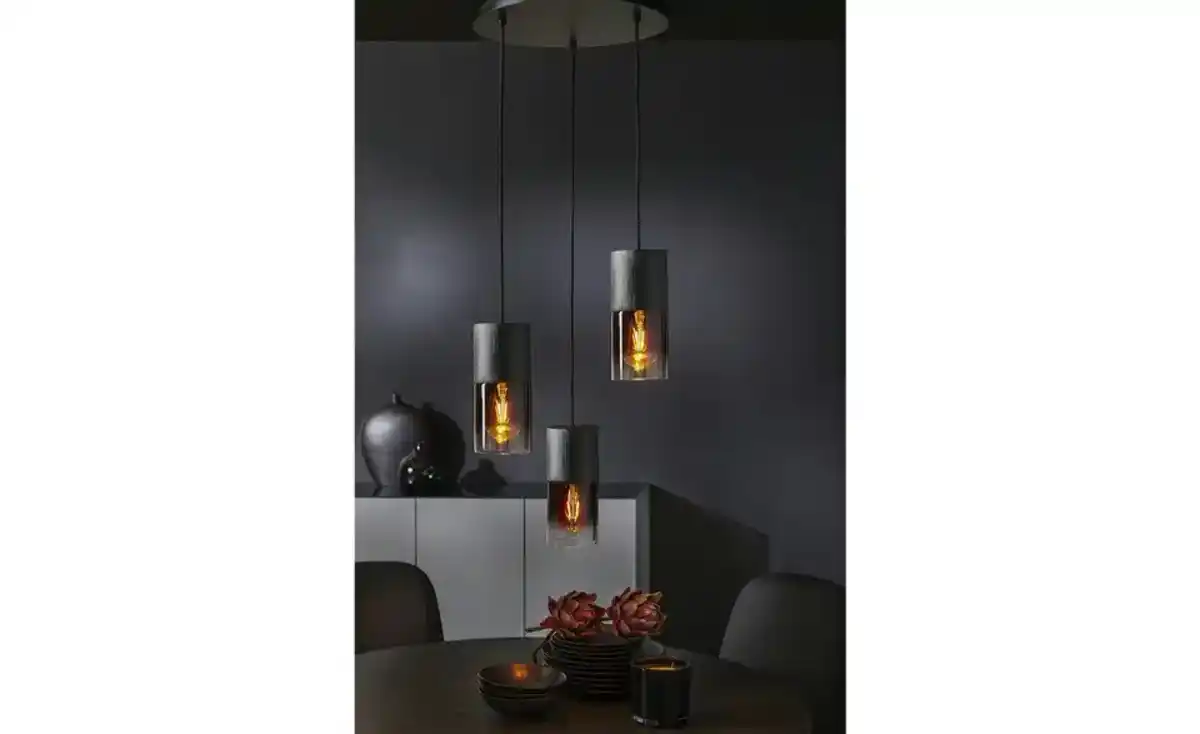 Bild 3 von Trio Pendelleuchte, 3-flammig, Rauchglas schwarz