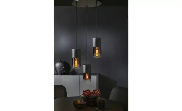 Bild 3 von Trio Pendelleuchte, 3-flammig, Rauchglas schwarz